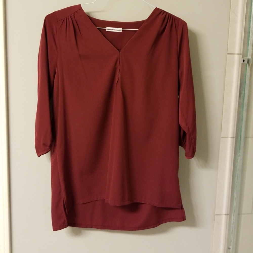 Wine colored dainty hooligan tunic